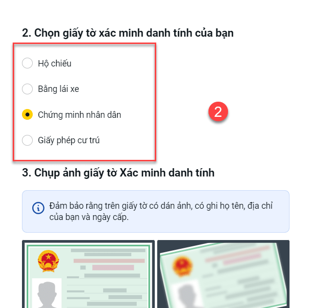 Giao diện yêu cầu xác minh tài khoản trên Exness